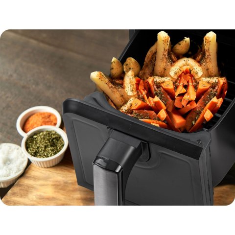 FRYTKOWNICA BEZTŁUSZCZOWA AIR FRYER BD-653 CZARNO-SREBRNA