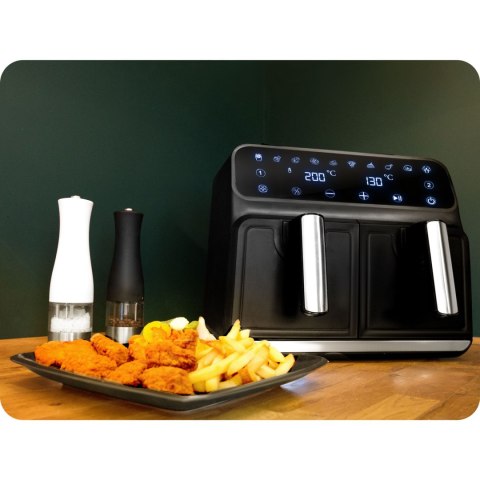 FRYTKOWNICA BEZTŁUSZCZOWA AIR FRYER BD-653 CZARNO-SREBRNA