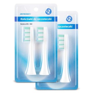KOŃCÓWKI DO SZCZOTECZKI SONICZNEJ BERDSEN 4 SZT