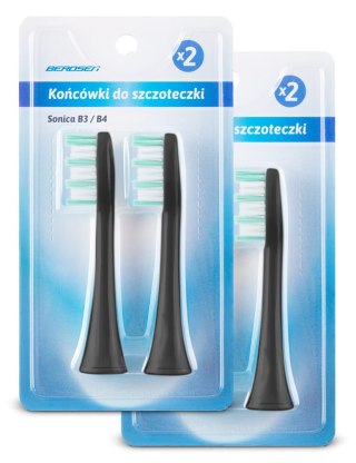 KOŃCÓWKI DO SZCZOTECZKI SONICZNEJ BERDSEN B3 4 SZT