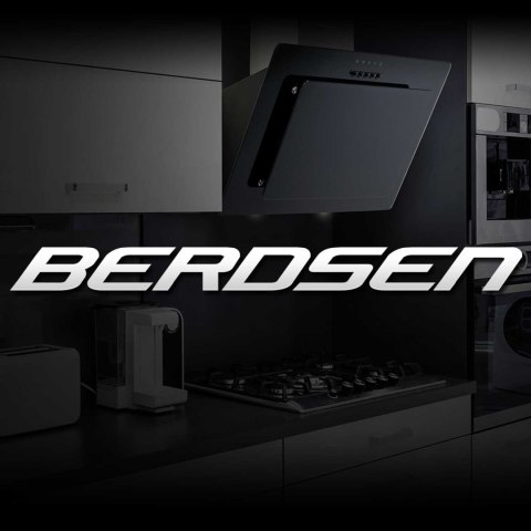 OKAP KUCHENNY 90 CM CZARNY BERDSEN BE-90E