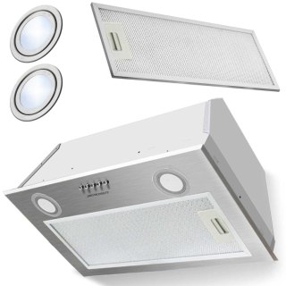 OKAP KUCHENNY PODSZAFKOWY 60 CM INOX BE-50