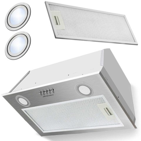 OKAP KUCHENNY PODSZAFKOWY 60 CM INOX BE-50