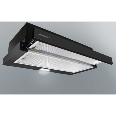 OKAP KUCHENNY TELESKOPOWY 50CM CZARNY BT-234