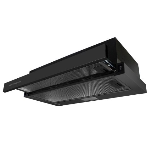 OKAP KUCHENNY TELESKOPOWY 50CM CZARNY BT-238