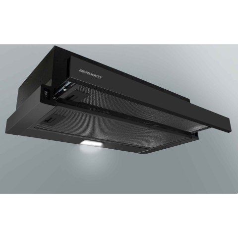 OKAP KUCHENNY TELESKOPOWY 50CM CZARNY BT-238