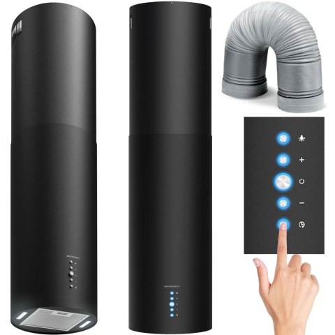 OKAP KUCHENNY WYSPOWY 35CM BERDSEN CZARNY BT-221