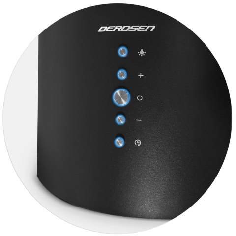 OKAP KUCHENNY WYSPOWY 35CM BERDSEN CZARNY BT-221