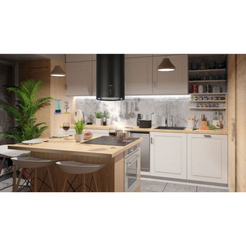 OKAP KUCHENNY WYSPOWY 35CM BERDSEN CZARNY BT-221