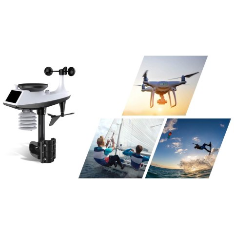 STACJA POGODOWA Z WYŚWIETLACZEM BD-905 GRAFITOWA