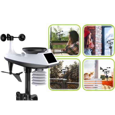 STACJA POGODOWA Z WYŚWIETLACZEM BD-905 GRAFITOWA